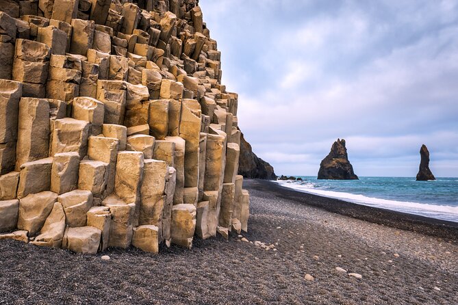 2-Day South Coast Waterfalls, Jokulsarlon Glacier Lagoon and Hike from Reykjavik - Fellsfjara, where ice reaches the black sand