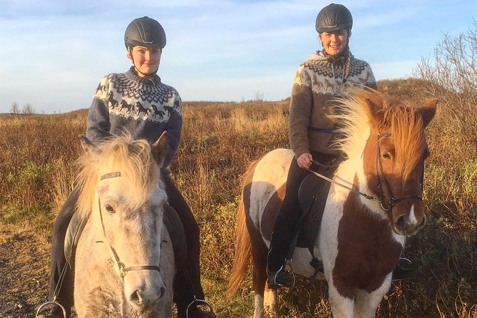 2 hours Private Horse Riding to Lake Hafravatn, Reykjavík - Mos - Riding the fields around Hafravatn