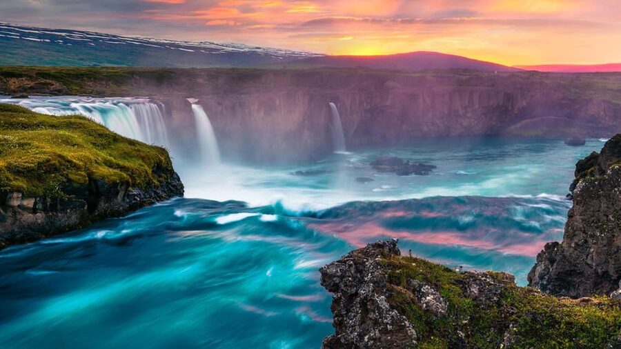 Akureyri Port: Godafoss Waterfall Guided Tour with Pickup - What $88 buys you