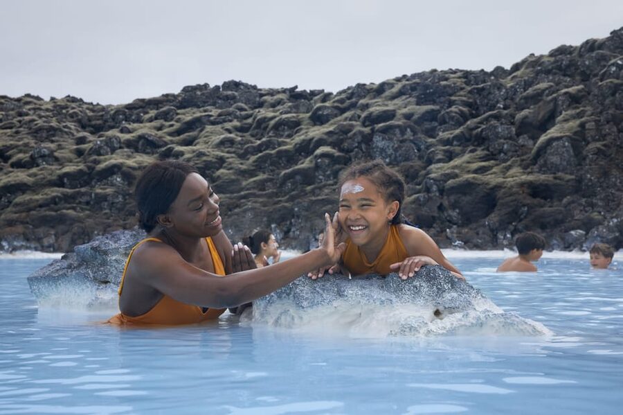 Blue Lagoon: Admission Package with Drink, Towel, and Mask - Arriving through the lava corridor