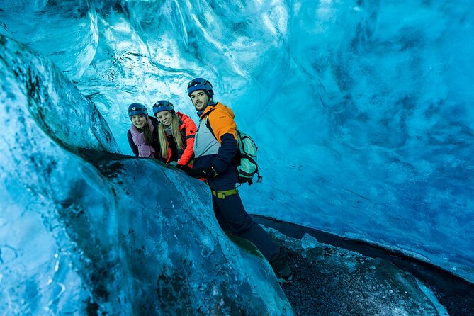 Crystal Blue Ice Cave - Super Jeep From Jökulsárlón Glacier Lagoon - Inside the crystal blue ice cave