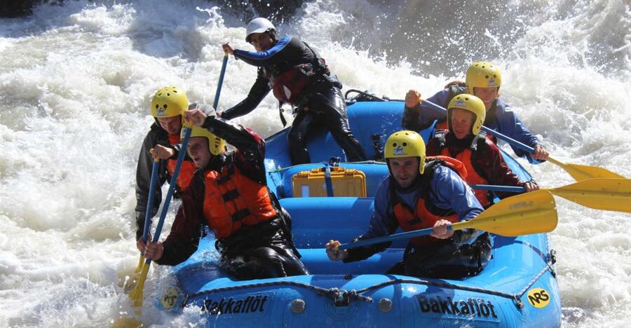 East Glacial River Extreme Rafting - At Bakkaflöt, the day starts with proper preparation