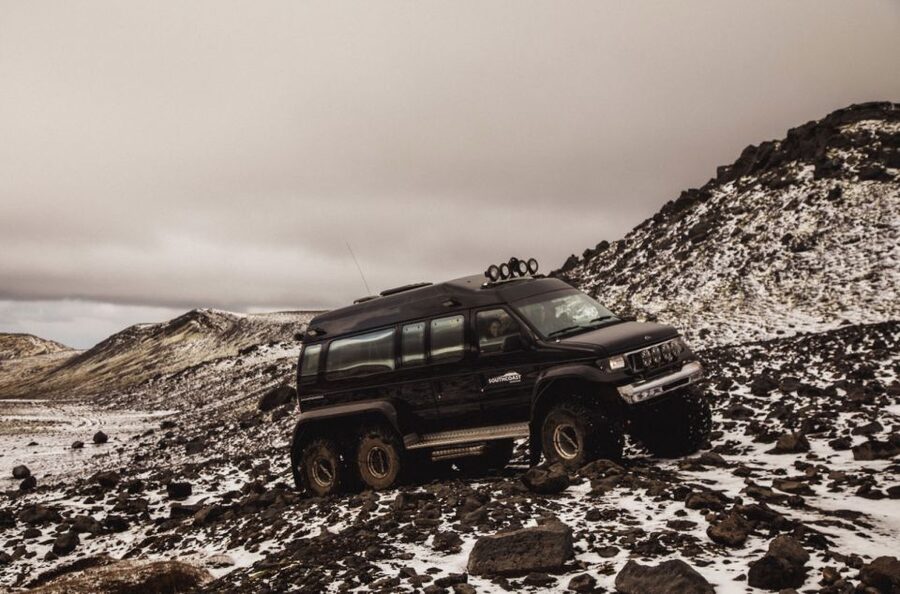 Eyjafjallajökull Volcano and Glacier Jeep Tour - Climbing the mountain in a Super Jeep