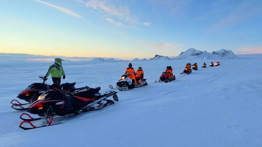 From Geysir: Snowmobile Adventure on Langjökull Glacier - The first ride across Langjökull
