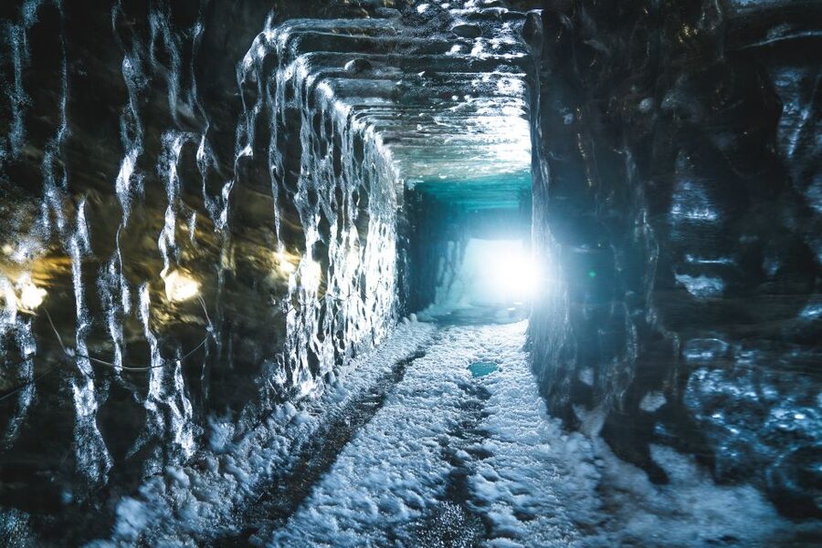 From Gullfoss: Langjökull Ice Cave and Snowmobile Tour - Snowmobiling across the glacier