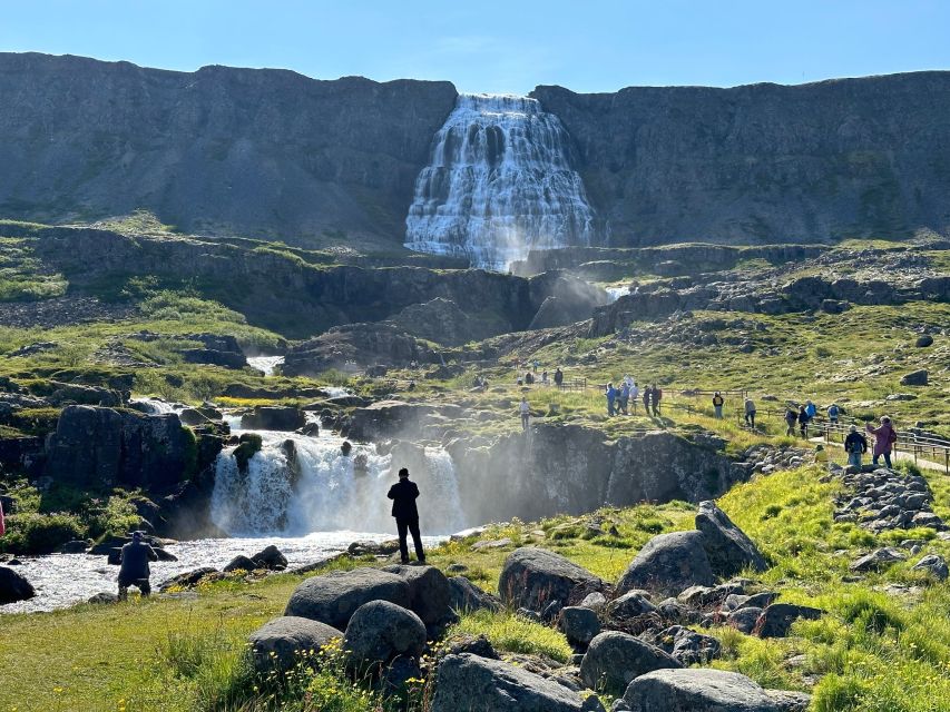 From Isafjordur: Dynjandi Waterfall Guided Day Trip by Bus - The 90-minute stop at Dynjandi