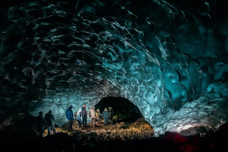 From Jökulsárlón: Vatnajökull Glacier Blue Ice Cave Tour - Inside the natural ice cave