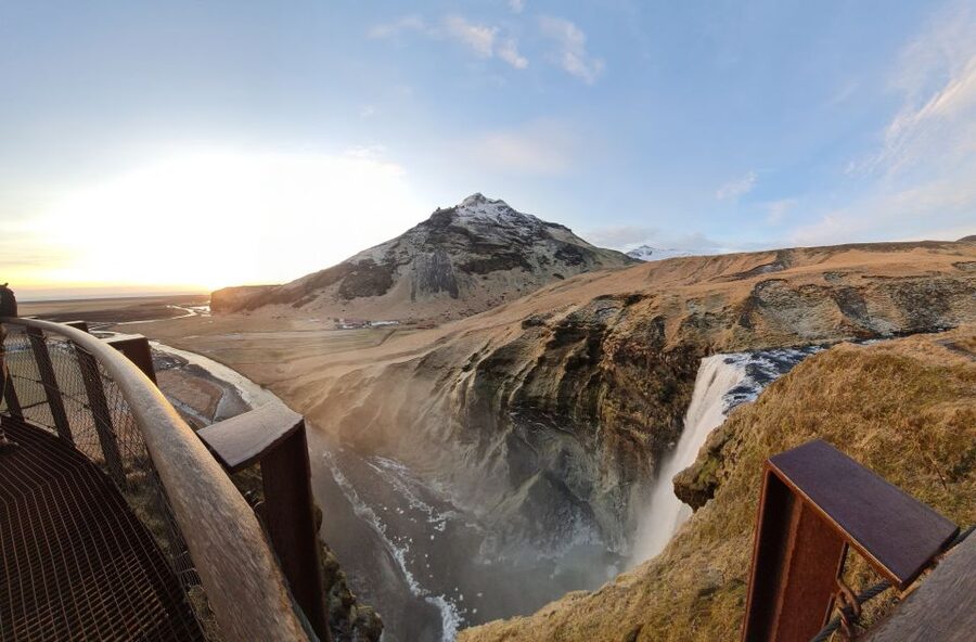 From Reykjavik: Explore the Waterfalls of the South Coast - Lunch and the Stóra-Dímon view