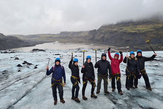 From Reykjavik: Glacier Hike, South Coast and Waterfalls Day Trip - Walking on Sólheimajökull with crampons