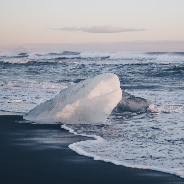 From Reykjavik: Glacier Lagoon Boat Ride, Diamond Beach Tour - Diamond Beach and the black-sand coast