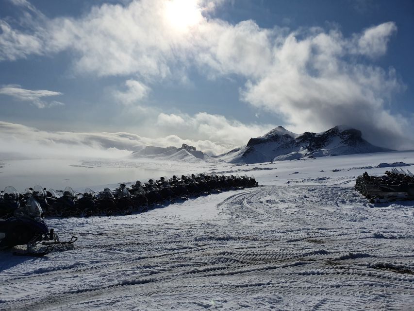 From Reykjavik: Golden Circle and Glacier Ice Cave Tour - One hour on the glacier by snowmobile
