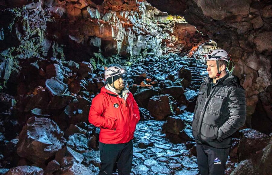 From Reykjavik: Lava Caving Tour - The Blackout Stop and Winter Ice