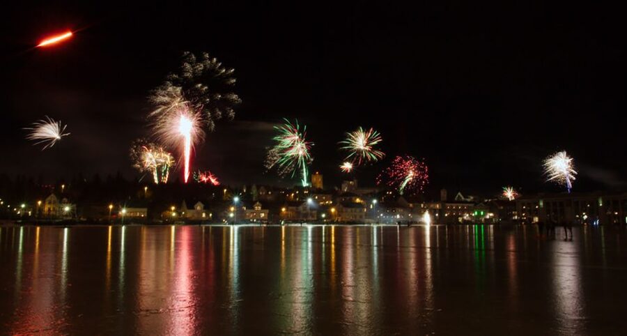 From Reykjavik: New Years Fireworks by Boat - Finding your best view on the three decks