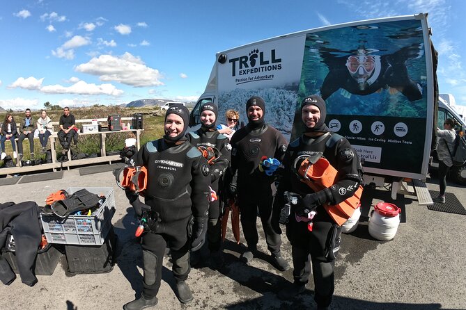 From Reykjavik- Silfra Snorkeling transfer included - Getting fitted for the dry suit