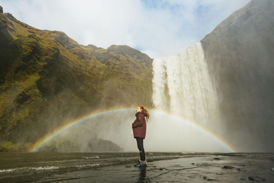 From Reykjavík: Waterfalls, Black Beach & Glacier Day Trip - Seljalandsfoss, the waterfall you can approach