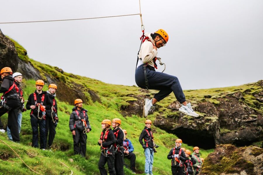 From Vík: Zipline and Hiking Adventure Tour - The five-minute ride to the canyon