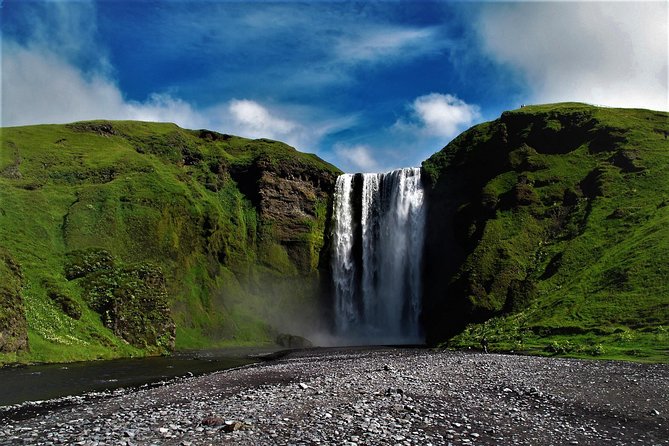 Glacier Hike and South Coast Small-Group Tour from Reykjavik - Skógafoss: power, spray, and a broad view