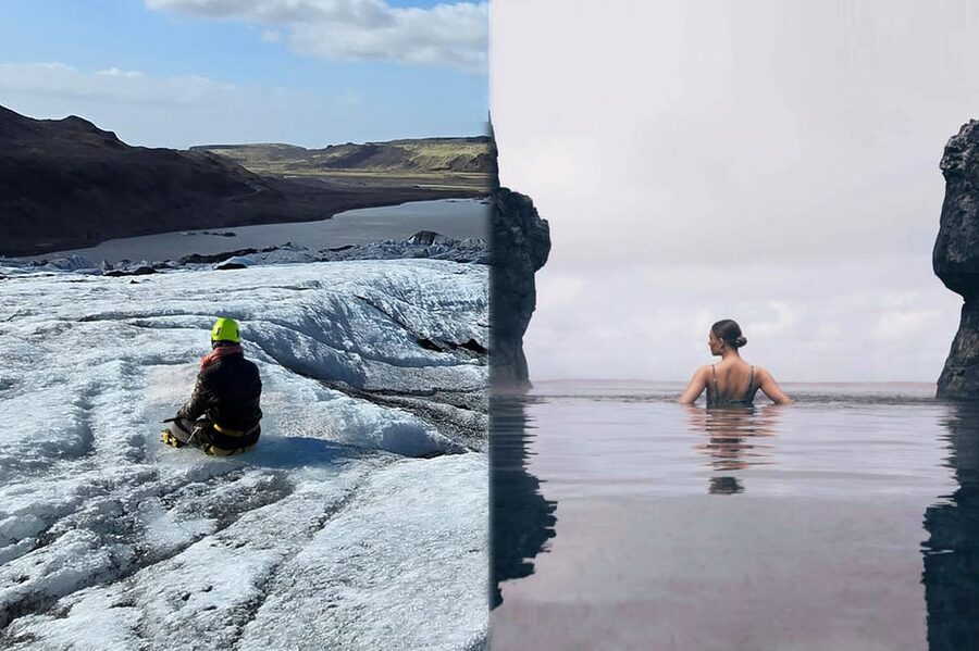 Glacier Hike, South Coast Iceland, Black Beach & Sky Lagoon - Key points at a glance
