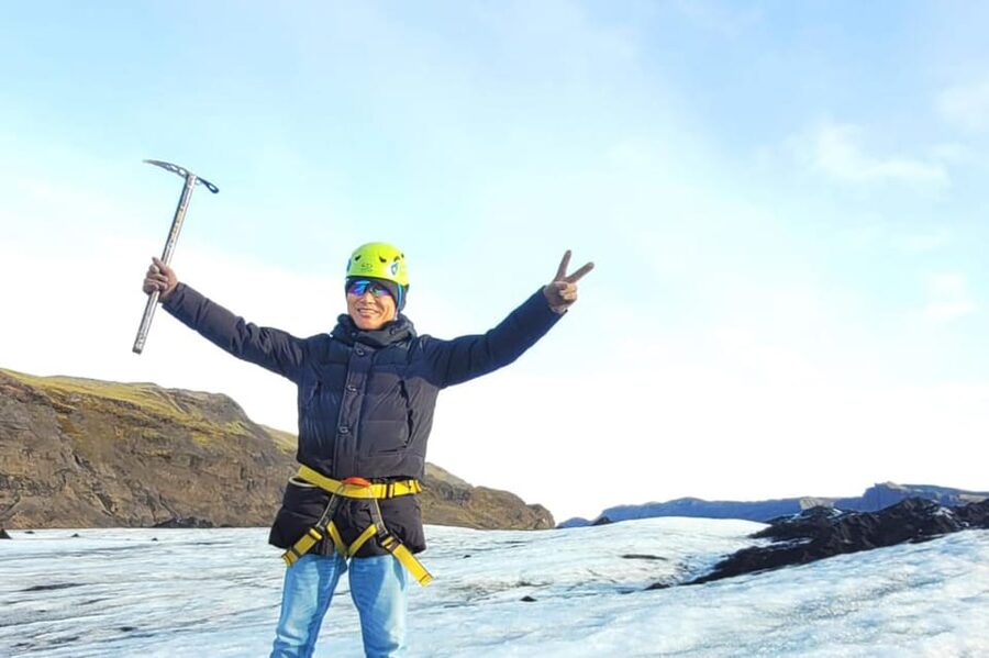 Glacier Hike, South Coast Iceland, Black Beach & Sky Lagoon - A short stop at Seljalandsfoss