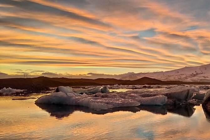 Glacier Lagoon, Diamond Beach, Black Sand Beaches and Waterfalls - Dyrhólaey and the view over Vík