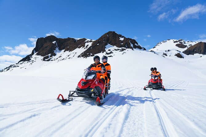 Glacier Snowmobiling from Reykjavik - Suiting up at the glacier base camp