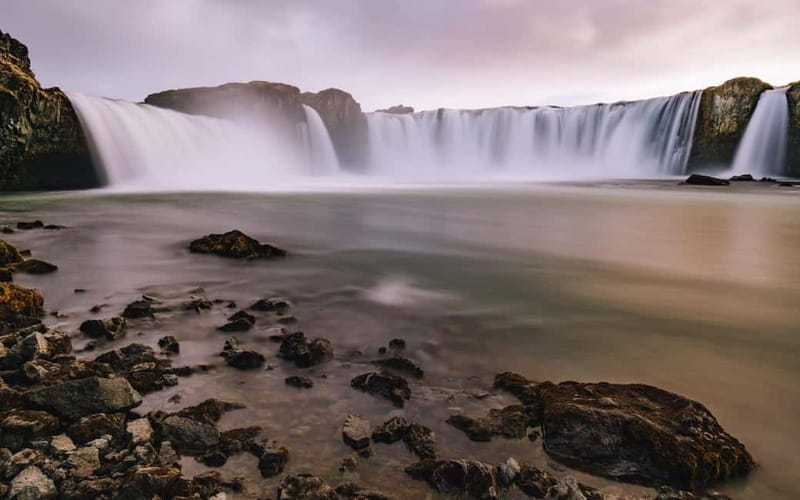 Godafoss Waterfall & Turf House Tour from Akureyri Port - The second 40-minute drive through northern Iceland