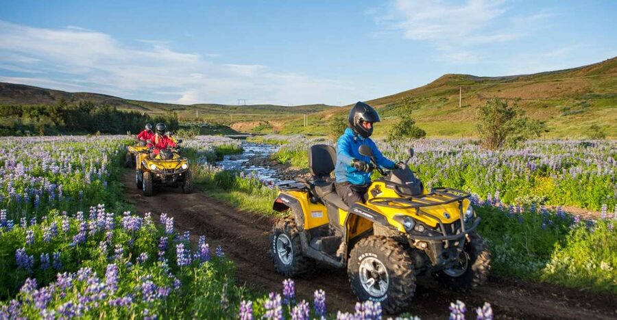 Golden Circle and ATV: Full-Day Combo Tour from Reykjavík - Riding an ATV toward Mount Hafrafell