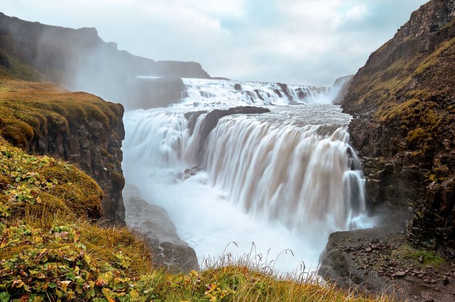 Golden Circle and Kerið Crater Small Group Tour - Gullfoss: the waterfall that supplies the drama
