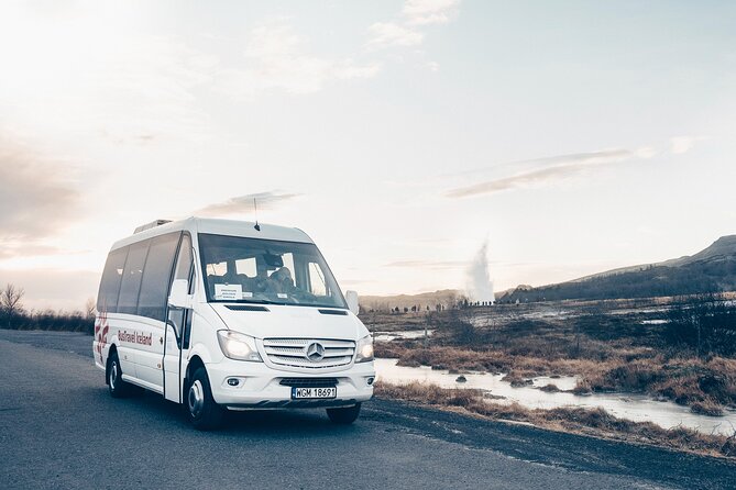 Golden Circle and Kerid Minibus Tour with Blue Lagoon Transfers - Strokkur and the Geysir geothermal area