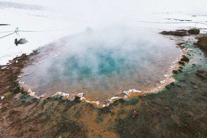 Golden Circle, Kerid and Sky Lagoon Small Group Day Tour - Kerid crater shows Iceland’s volcanic colors