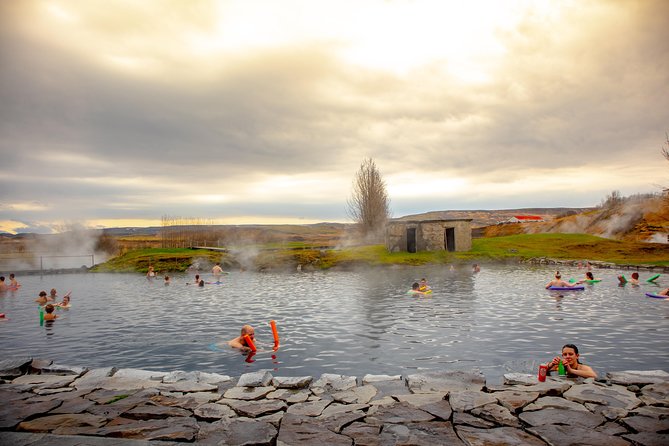 Golden Circle, Secret Lagoon & Kerið Small Group Tour - The Secret Lagoon: rustic, warm, and not a luxury spa