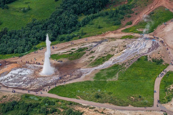 Golden Circle Super Jeep Tour and Snowmobiling from Reykjavik - Geysir: steam, boiling water, and a costly lunch stop