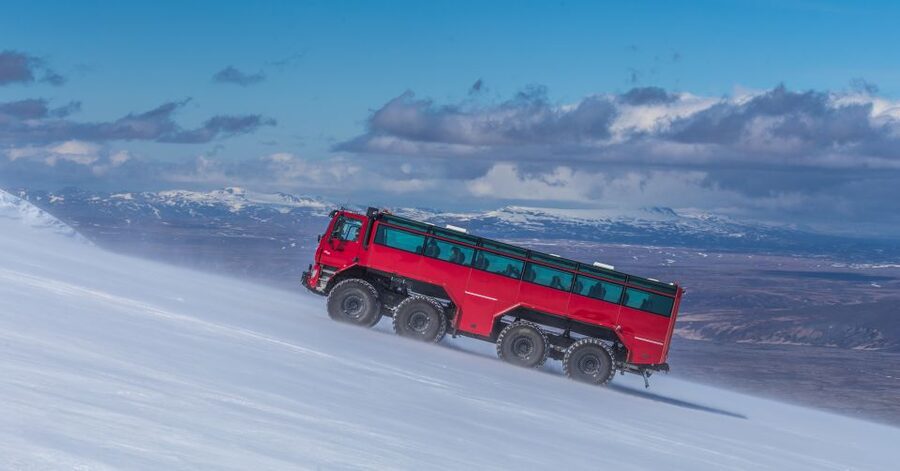 Gullfoss: Sleipnir Monster Truck Tour of Langjökull Glacier - Sledding and glacier golf on the ice