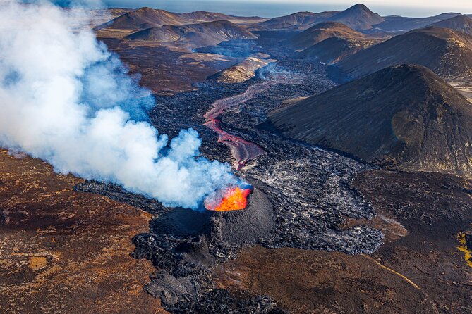 Helicopter Tour Over Iceland’s Reykjanes Volcano Eruption Site - Weather, timing, and practical details
