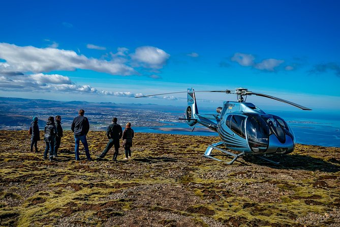 Helicopter Tour with Mountain Summit Landing from Reykjavik - Flying over Reykjavik, bay, and mountain