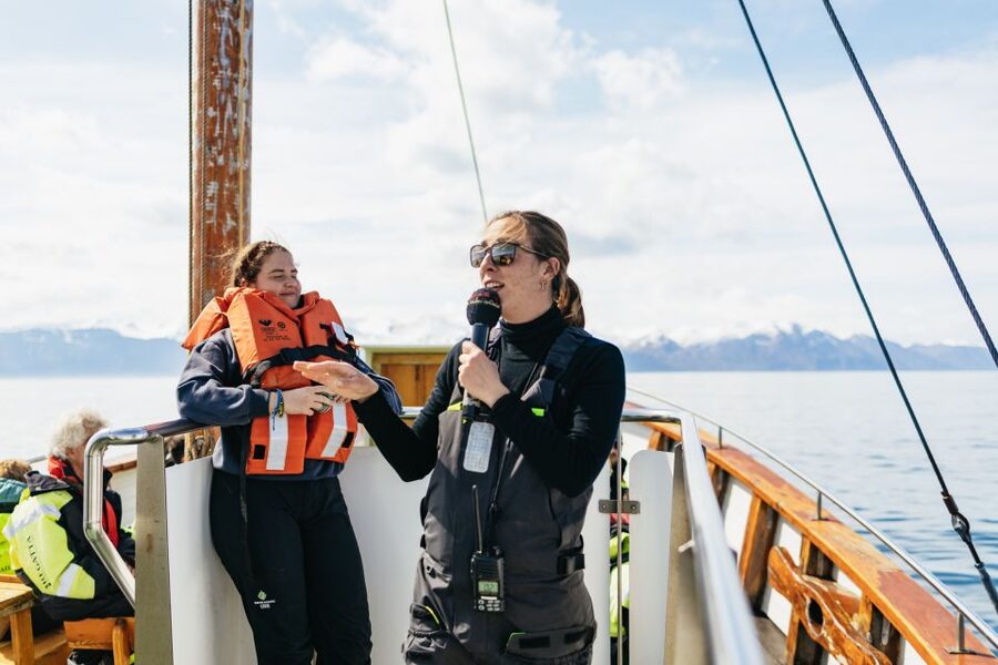 Húsavík: Whale Watching Tour with Guide - The first stretch across Skjálfandi Bay
