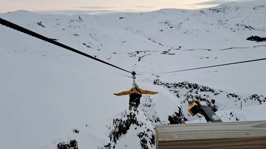Hveragerdi: Mega Zipline Experience - Meeting at Reykjadalur Café
