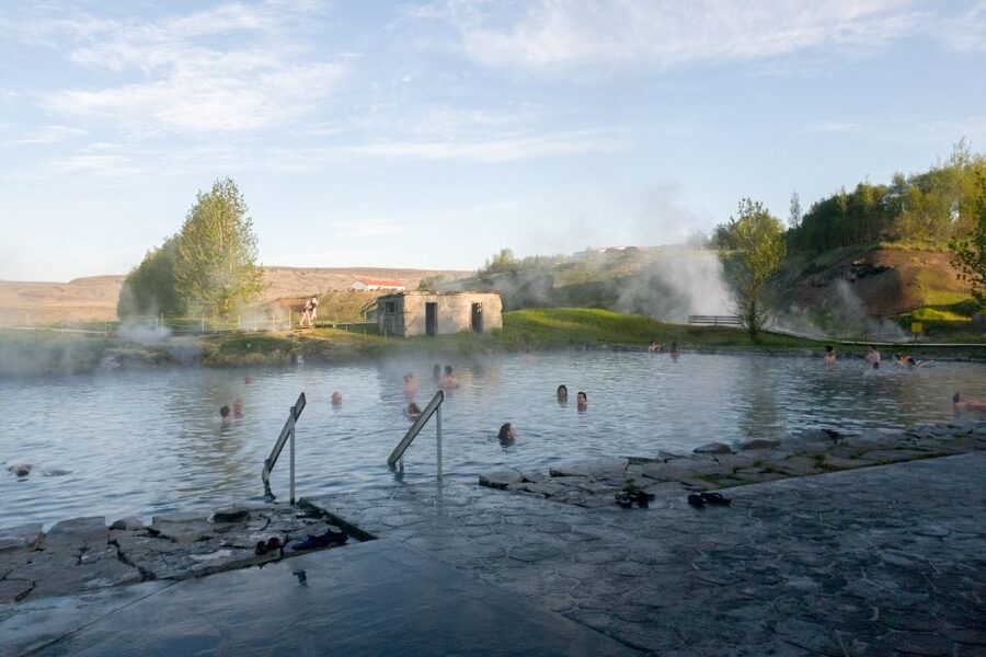 Iceland Secret Lagoon Admission Ticket - A Historic Pool With Hot Springs at the Edge