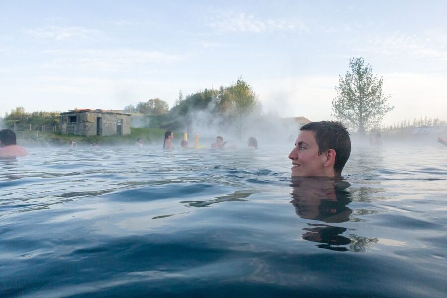 Iceland Secret Lagoon Admission Ticket - Cold Plunge, Hot Spots, and Other Water Features