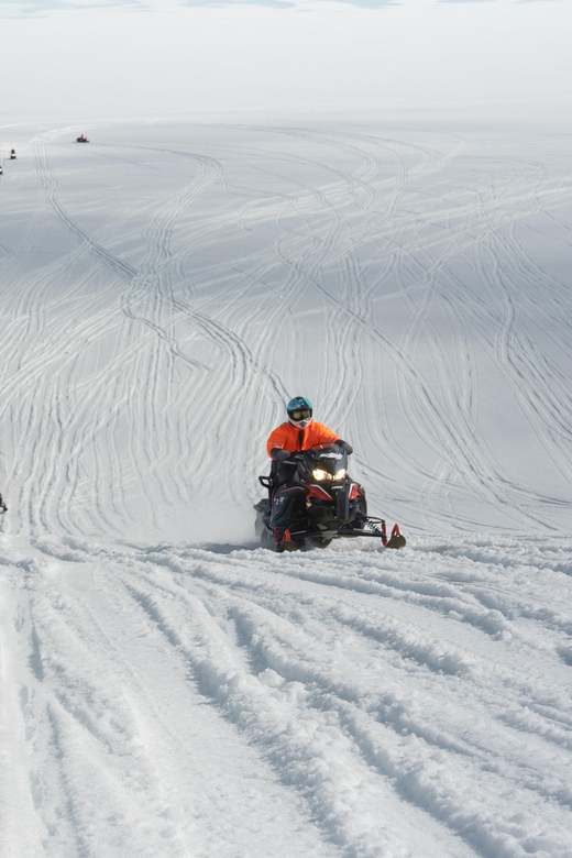 Into the Glacier: Snowmobile + Langjökull Ice Tunnel Combo - Reaching Langjökull by glacier truck