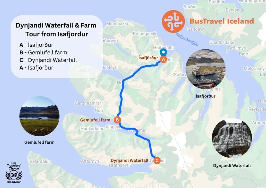 Isafjordur: Dynjandi Waterfall Tour and Icelandic Farm Visit - Walking up Dynjandi’s rough mountain trail
