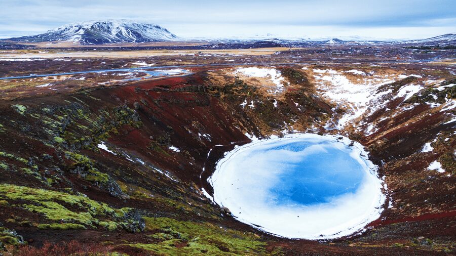 Kerið Volcanic Crater Admission Ticket - The crater’s unusual volcanic story