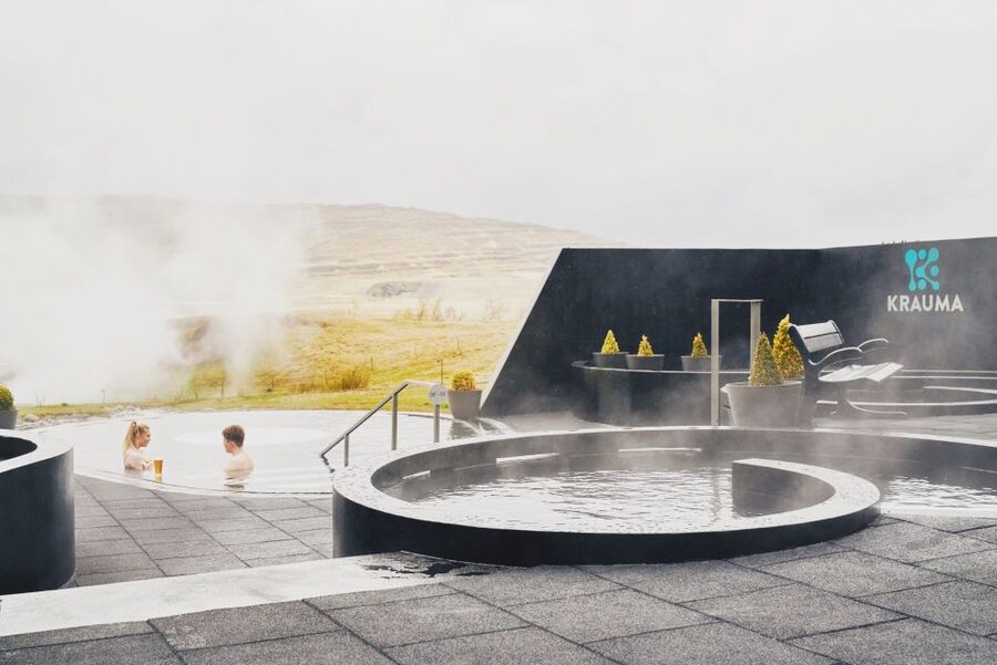 Krauma Geothermal Baths Entrance Ticket - Arriving at Krauma beside Deildartunguhver