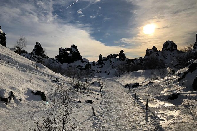 Lake Myvatn Day Tour and Godafoss Waterfall for Cruise Ships from Akureyri Port - Dimmuborgir and the shapes made by lava