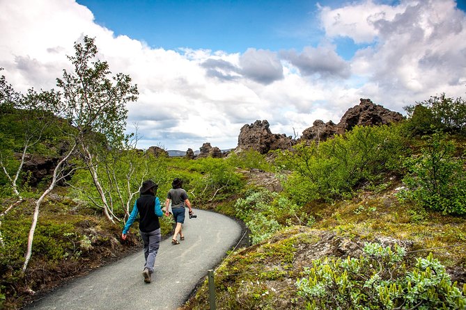 Lake Mývatn & Godafoss Small Group Tour from Akureyri Port - Dimmuborgir’s lava pillars and winding paths