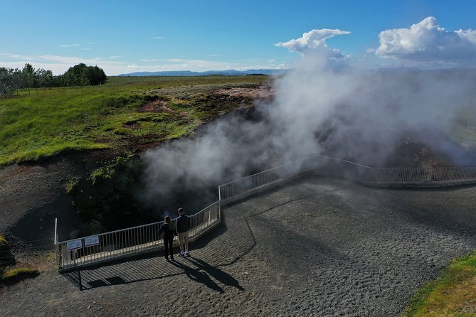 Lava Waterfalls, Sagas & Unique Canyon Baths - Small Group Tour - Glanni Waterfall and the Grábrók craters