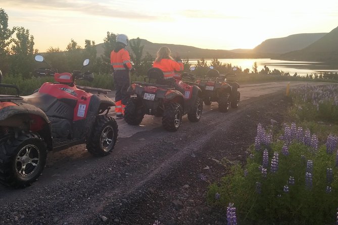 Midnight Sun Adventure on ATV - Climbing above Mosfellsbær