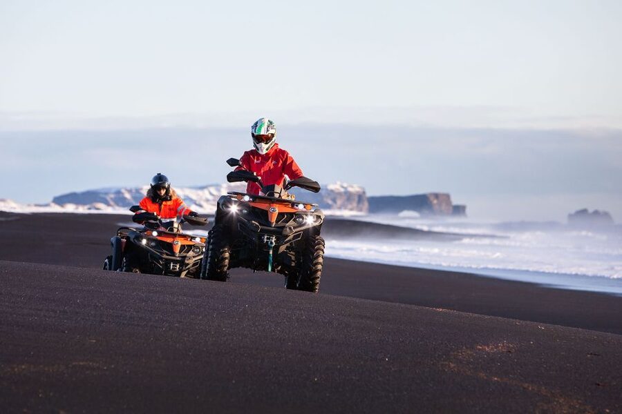 Mýrdalsjökull: South Coast ATV Quad Bike Safari - Riding out from Mýrdalsjökull Base Camp