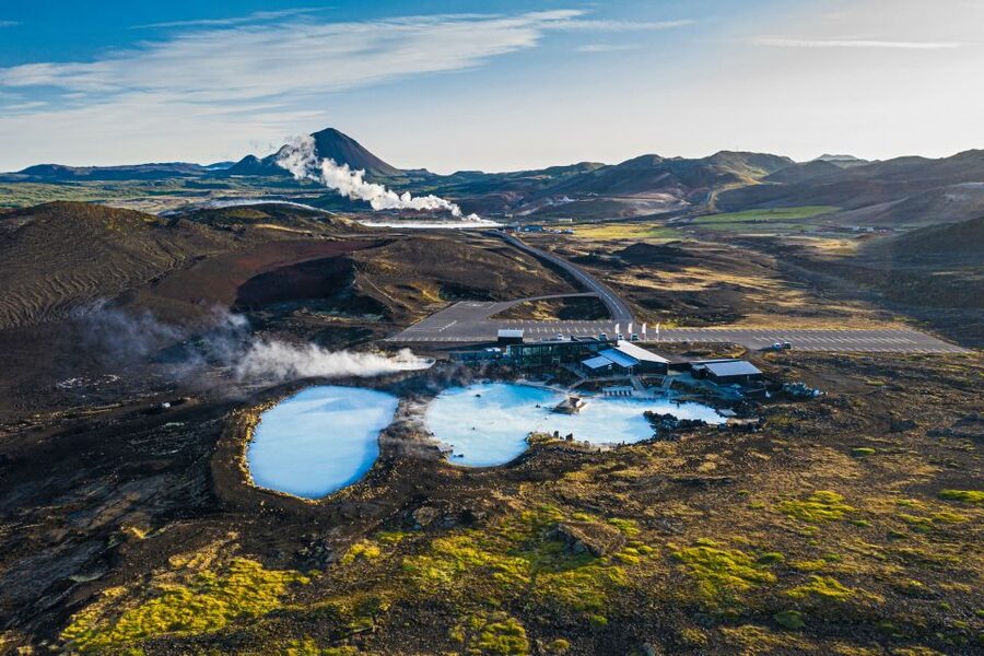 Mývatn: Myvatn Nature Baths Admission Ticket - Views toward Hverfjall and Lake Myvatn