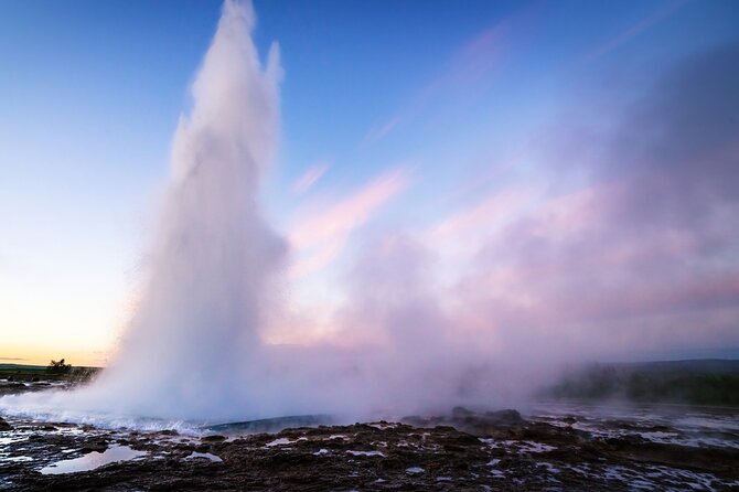 Private Bespoke Golden Circle Tour - Kerid Crater: red volcanic soil and blue water